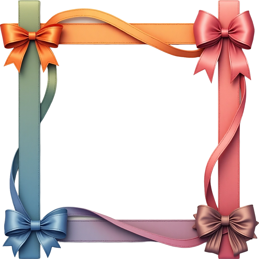 Colorful Ribbon Frame